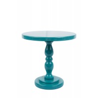 Suporte Redondo Laca Turquesa  G  Suporte Redondo Laca Turquesa  G